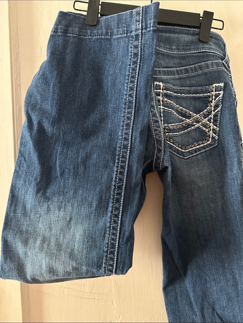 Ariat Blue Bootcut Jeans with Embroidered Back Pocket